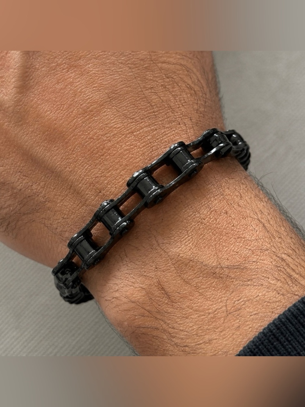 Black chain men’s bracelet